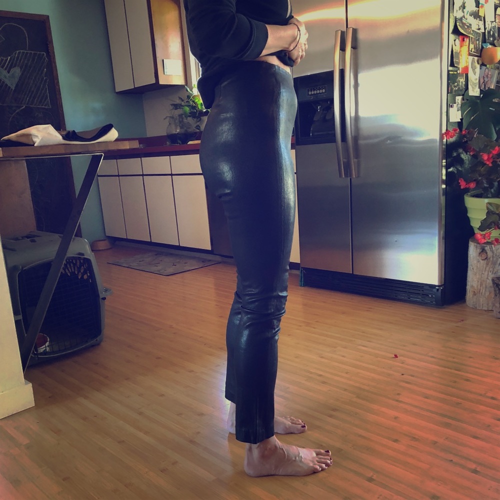 rag & bone Simone lambskin pants.
